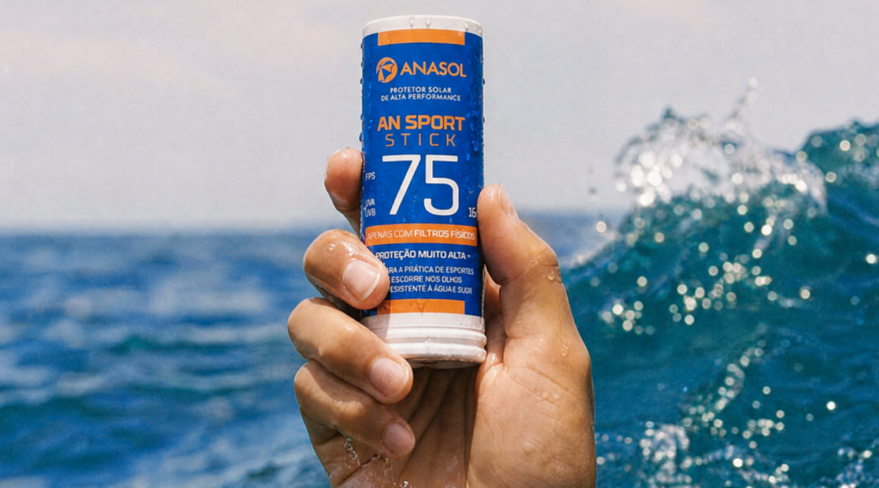 Anasol lança o AN Sport Stick FPS 75 com proteção extrema e alta performance 