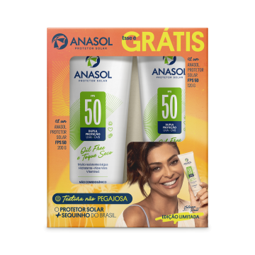 Anasol Juliana Paes Kit FPS 50 Corporal 200g + FPS 50 Corporal 120g