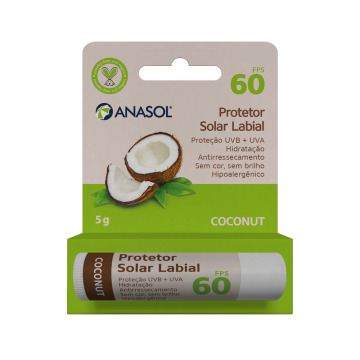 Anasol Protetor Solar Labial FPS 60 Coconut